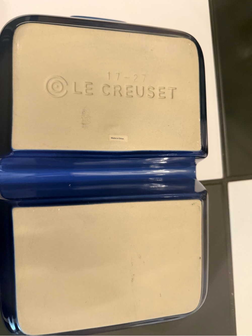 Le Creuset Blue Ceramic Double Butter Dish